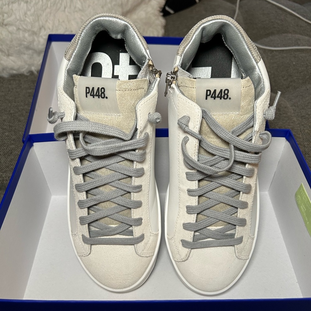 SLIGHTY USED WHITE P448 SNEAKERS